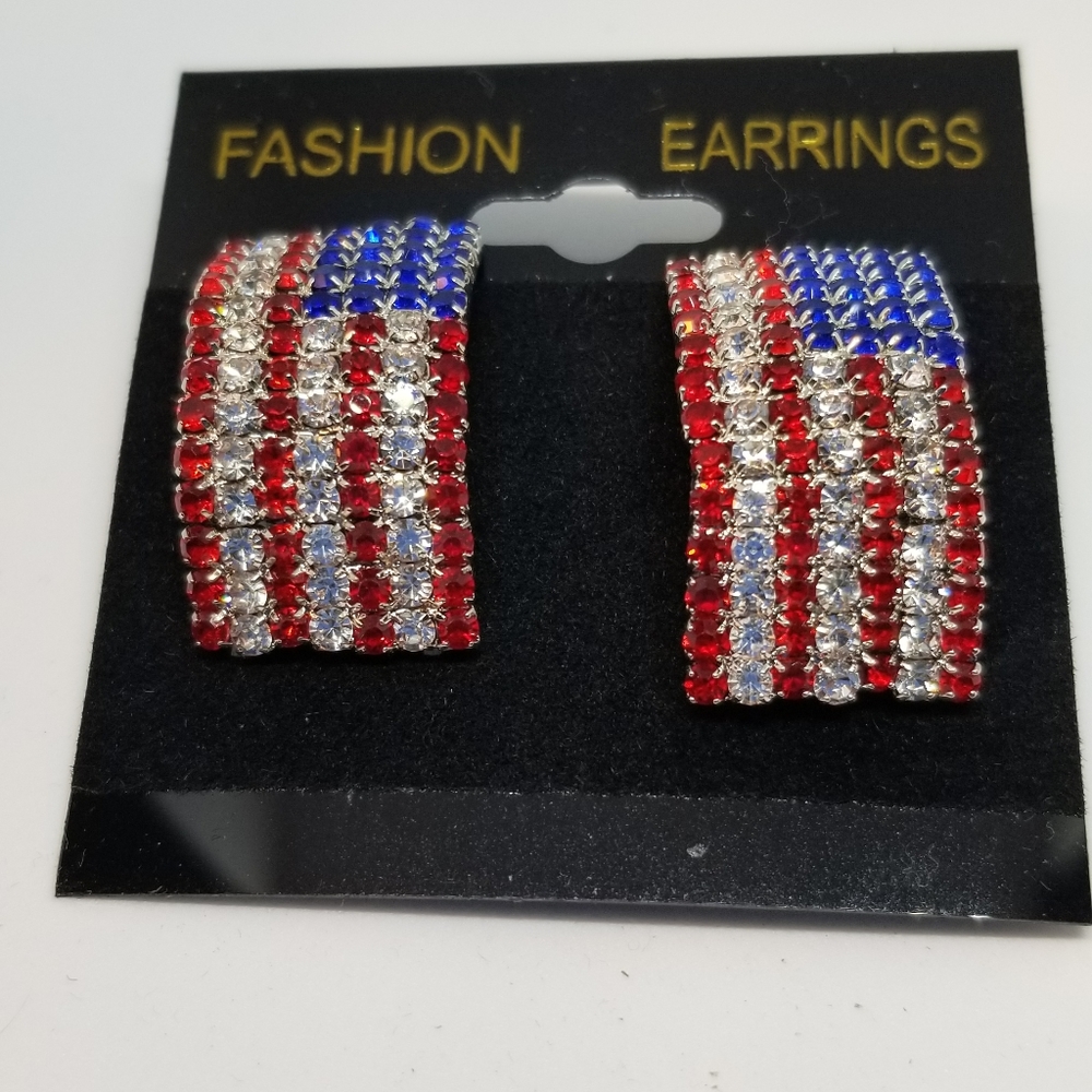 Rhinestone earrings